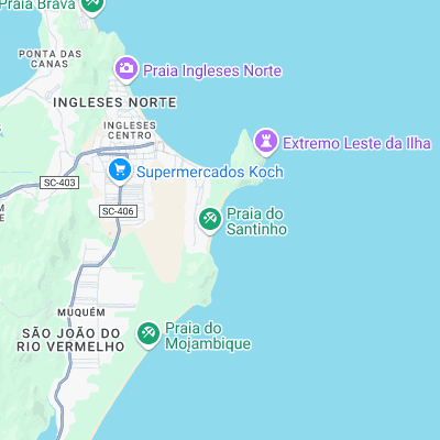 Santinho surf map