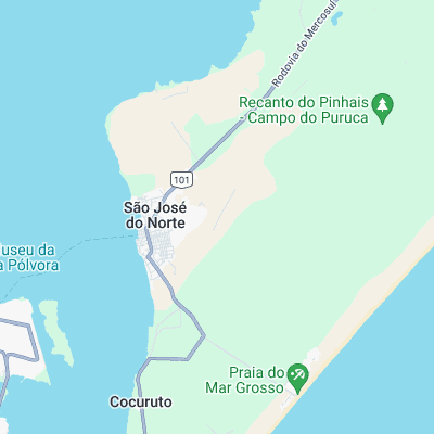 Sao Jose do Norte surf map