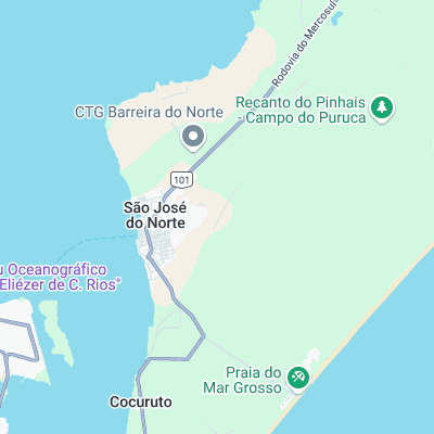 Sao Jose do Norte surf map