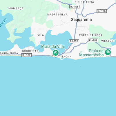 Saquarema - Praia da Vila surf map