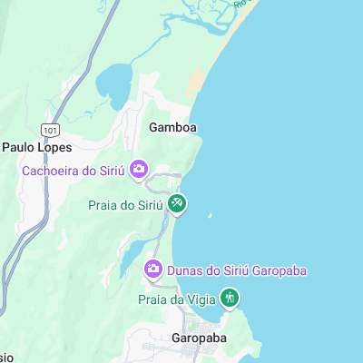 Praia do Siriú surf map