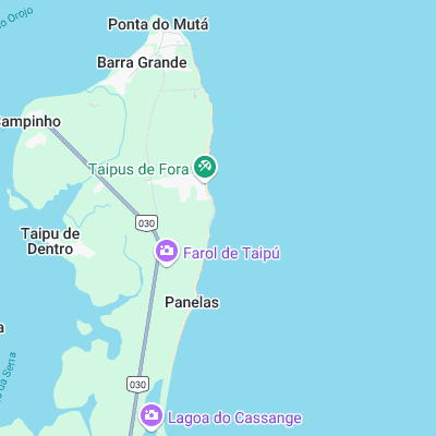 Taipu de Fora surf map