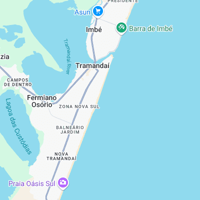 Tramandai - Malvina surf map