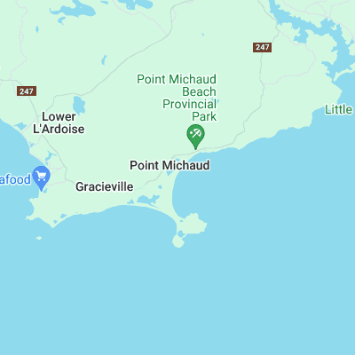 Point Michaud Beach surf map