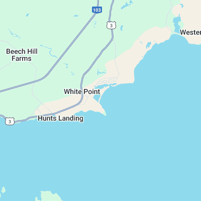 White Point Beach surf map