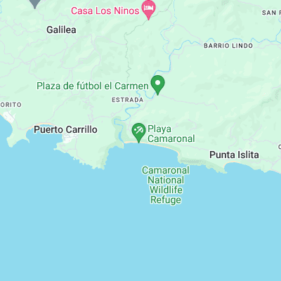 Camaronal surf map