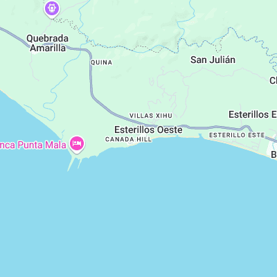 Esterillos surf map