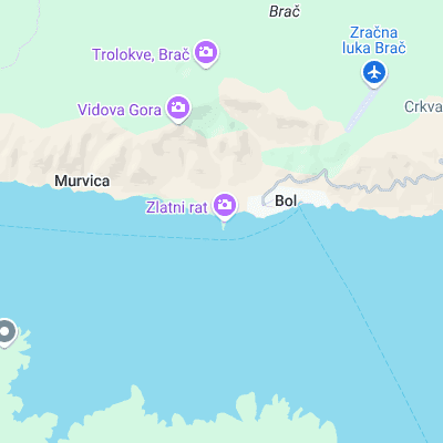 Zlatni Rat surf map