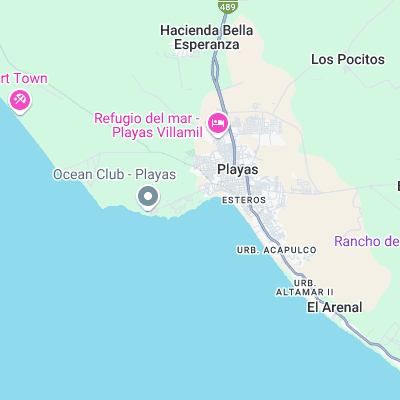 Chabela surf map