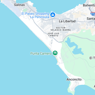 Ecuasal surf map
