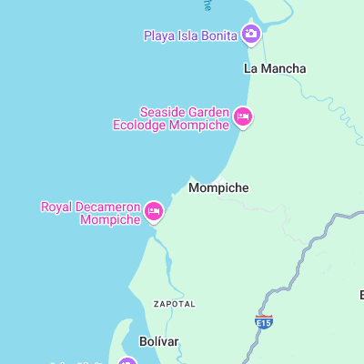 Mompiche surf map