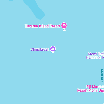 Cloudbreak surf map