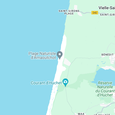 Arna Plage surf map