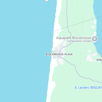 Biscarrosse surf map