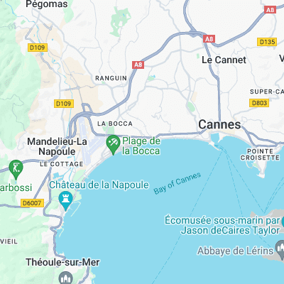 Cannes l'A surf map