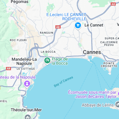 Cannes l'A surf map