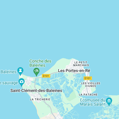 Ile de Ré - Le Lizay surf map