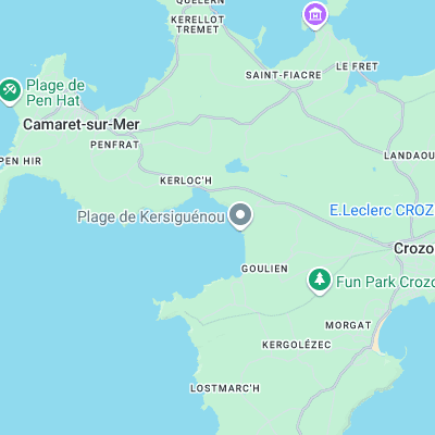 Kersiguenno surf map