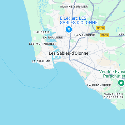 La Baie des Sables surf map