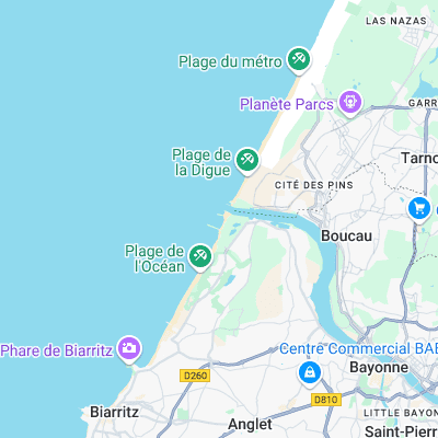 La Barre surf map