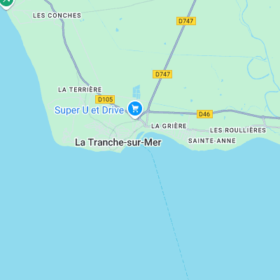 La Tranche sur Mer surf map