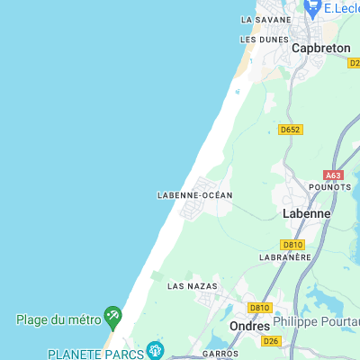 Labenne-Ocean surf map