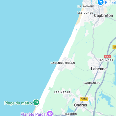 Labenne-Ocean surf map