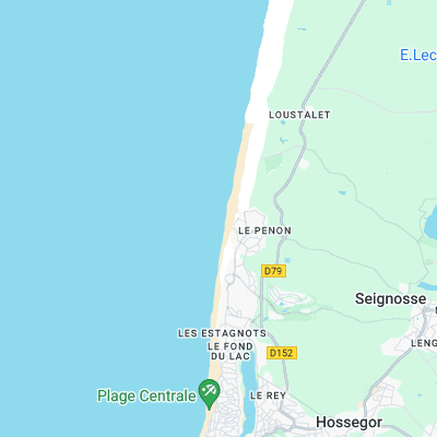 Le Penon surf map
