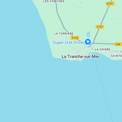 Le Phare du Groin du Cou surf map