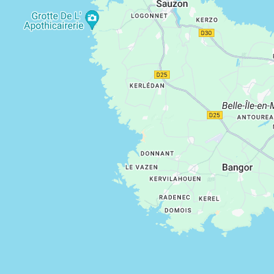Les Donnants surf map