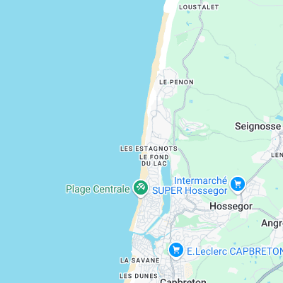Les Estagnots surf map