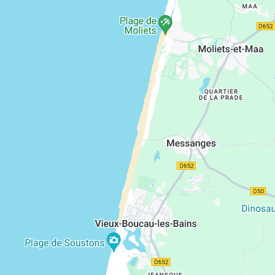 Messanges surf map