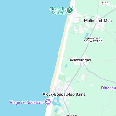 Messanges surf map