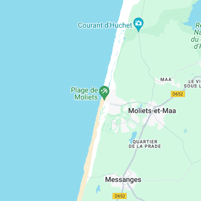 Moliets surf map