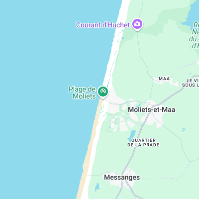 Moliets surf map