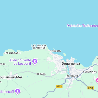 Pointe Leyde surf map