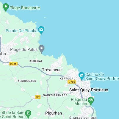 Port Goret (Treveneuc) surf map