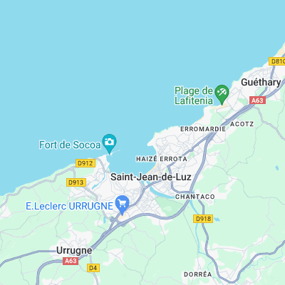 Sainte Barbe surf map