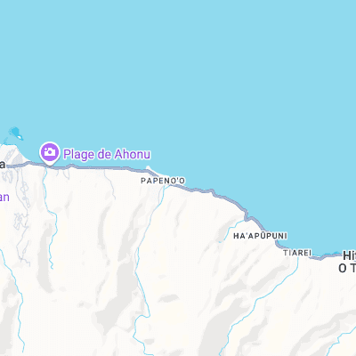 Papenoo Rivermouth surf map