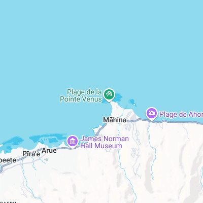 Point Venus surf map