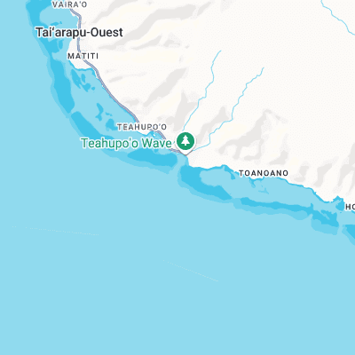 Teahupoo surf map