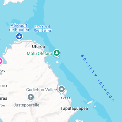 Teavapiti surf map