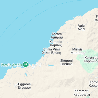 Apollonas. Naxos surf map