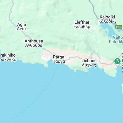 Krioneri Parga surf map