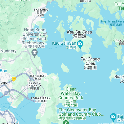 Nw Reef - Shelter Island, sai Kung surf map