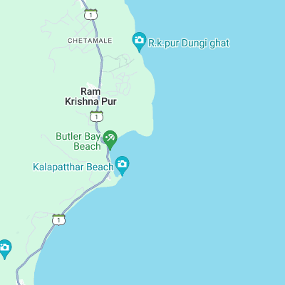 Jarawa Point surf map