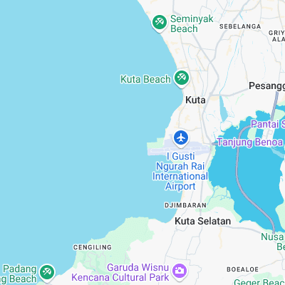 Airport's surf map