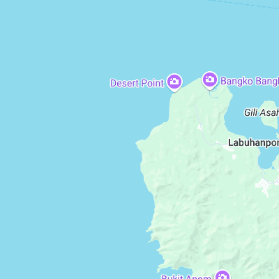 Desert Point surf map