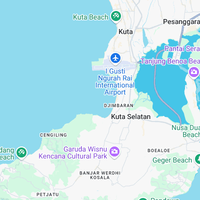 Jimbaran Shorey surf map