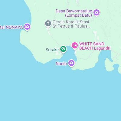 Lagundri Bay surf map